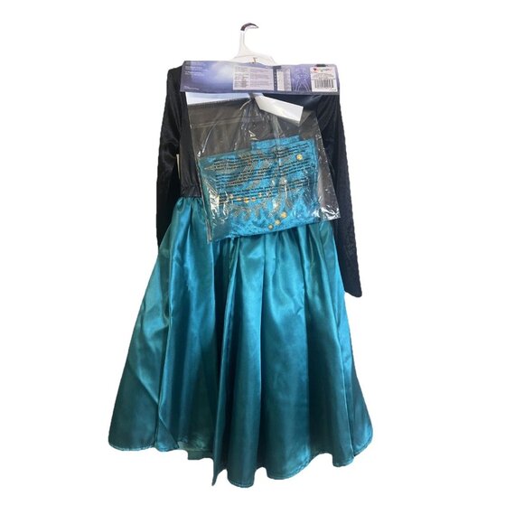 Disney Frozen Queen Anna Deluxe Child Dress Up Costume With Cape Size XS 3T-4T - Picture 2 of 4